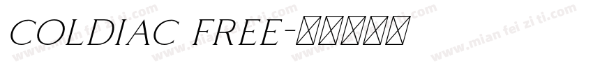coldiac free字体转换